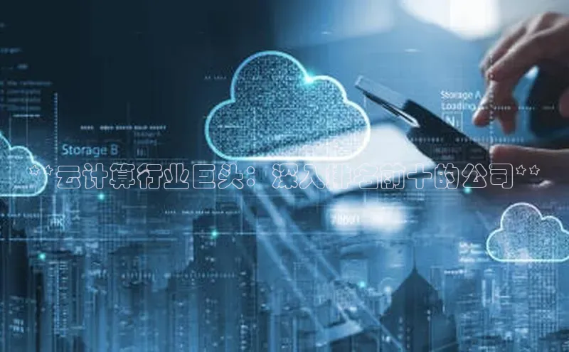 金年会app官方网小米**云计算行业巨头：深入排名前十的公司**