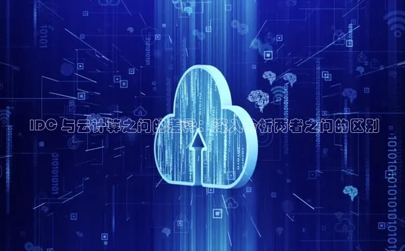 金年会金字招牌在线入口下载百度翻译 IDC 与云计算之间的差异：深入分析两者之间的区别
